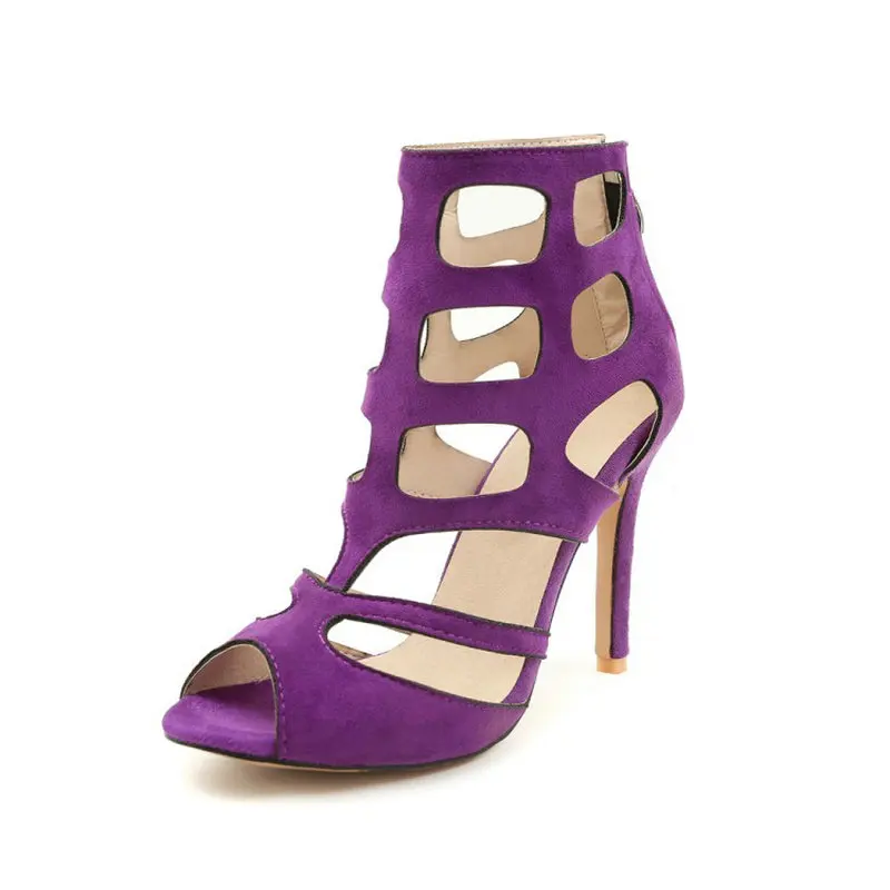 Женские сандалии гладиаторы на тонком высоком каблуке 10 см размеры 43 44 45