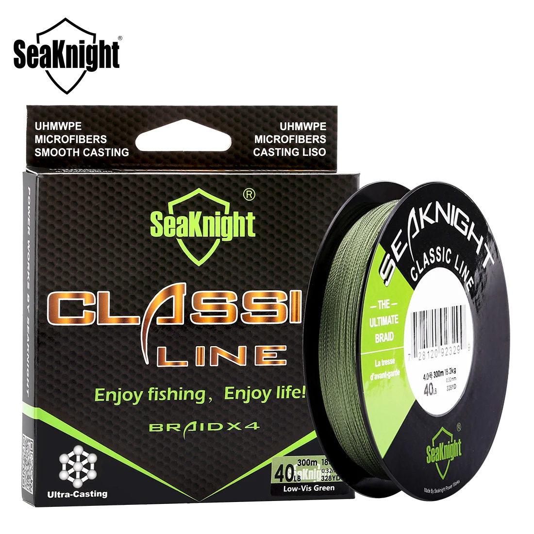 

Бренд SeaKnight, Классическая серия, 300 м, рыболовная леска, 4 нити, PE леска, плетеная леска, мультифиламентная леска, 6-80LB