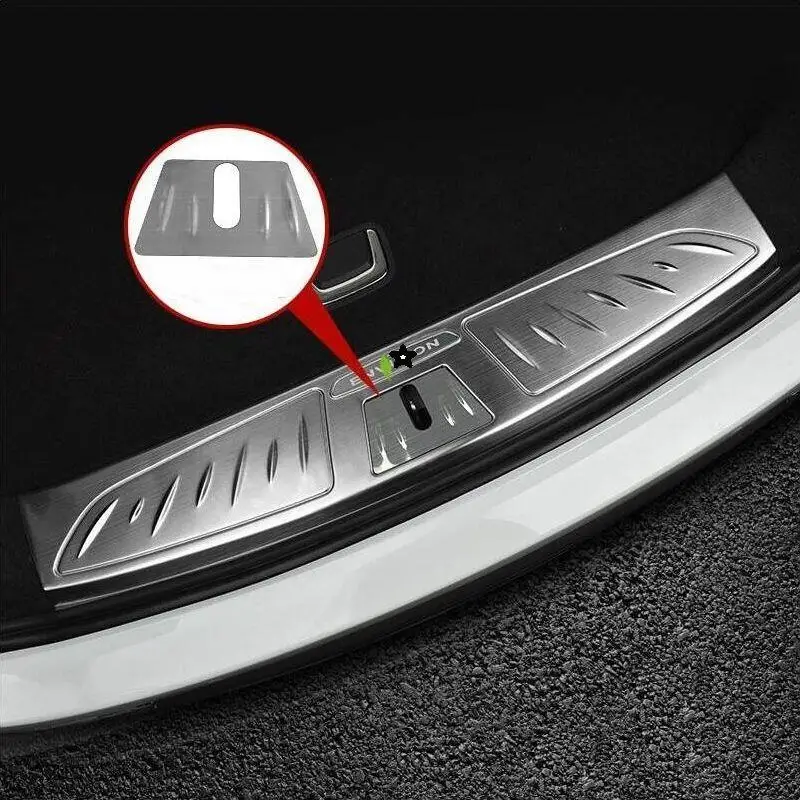 Хромовый Автомобильный багажник задние панели педаль внешняя отделка Авто