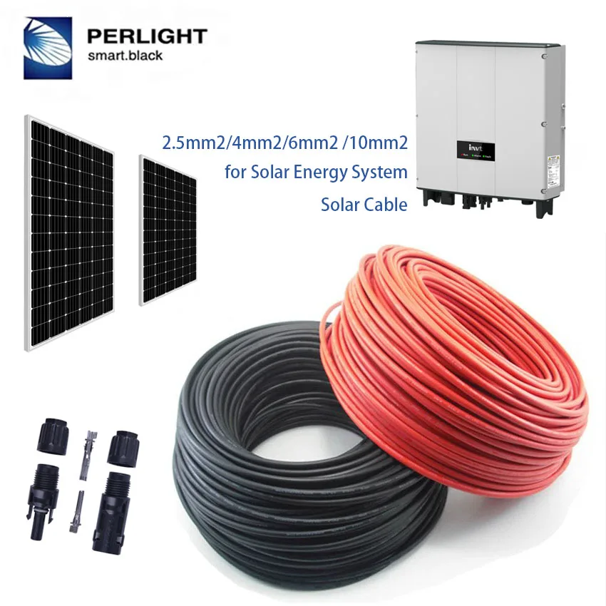 Perlight Solar On grid solar energy system 10kw with  panel inverter connector bracket  cable