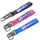 Текстильная вышивка, товары для гонок, подарок, брелок, подвеска для бейджа sparco, металлическая пряжка в виде клюва орла, аксессуары для автомобиля, брелок для ключей, 1 шт.