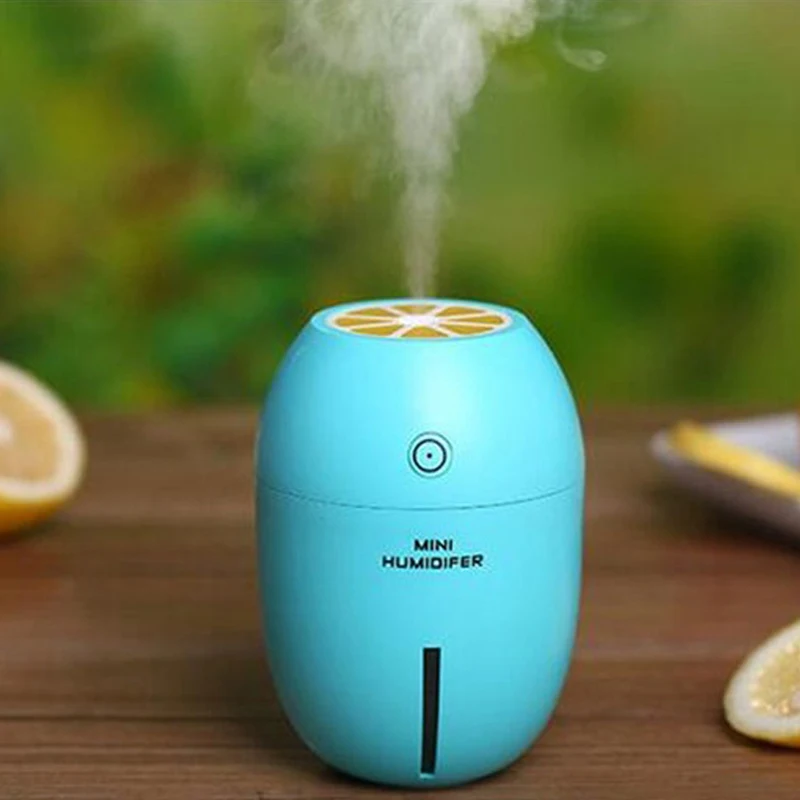 

New Lemon Humidifier Ultrasonic Mini USB Fogger LED Purifier Aromatherapy Essential Oil Diffuser Car Air Freshener