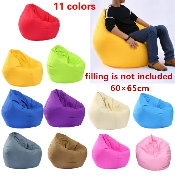 

Chair Cover Zipper Beanbag Large Bean Bag Gamer Beanbag Adult Outdoor Gaming Garden Big Arm Chair Home Textile 60 X 65cm