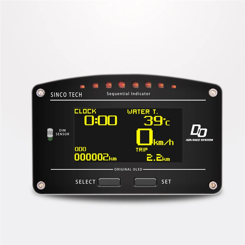 Dash гоночный дисплей 12 В DO908 DO907 DO904 ЖК цифровой приборной панели комплект датчика