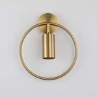 Пост современный светодиодный настенный светильник Роскошные Творческий кольцо GU10 Золотой прикроватный настенный светильник для комнаты Спальня прикроватные Настенные светильники Светильник Инж