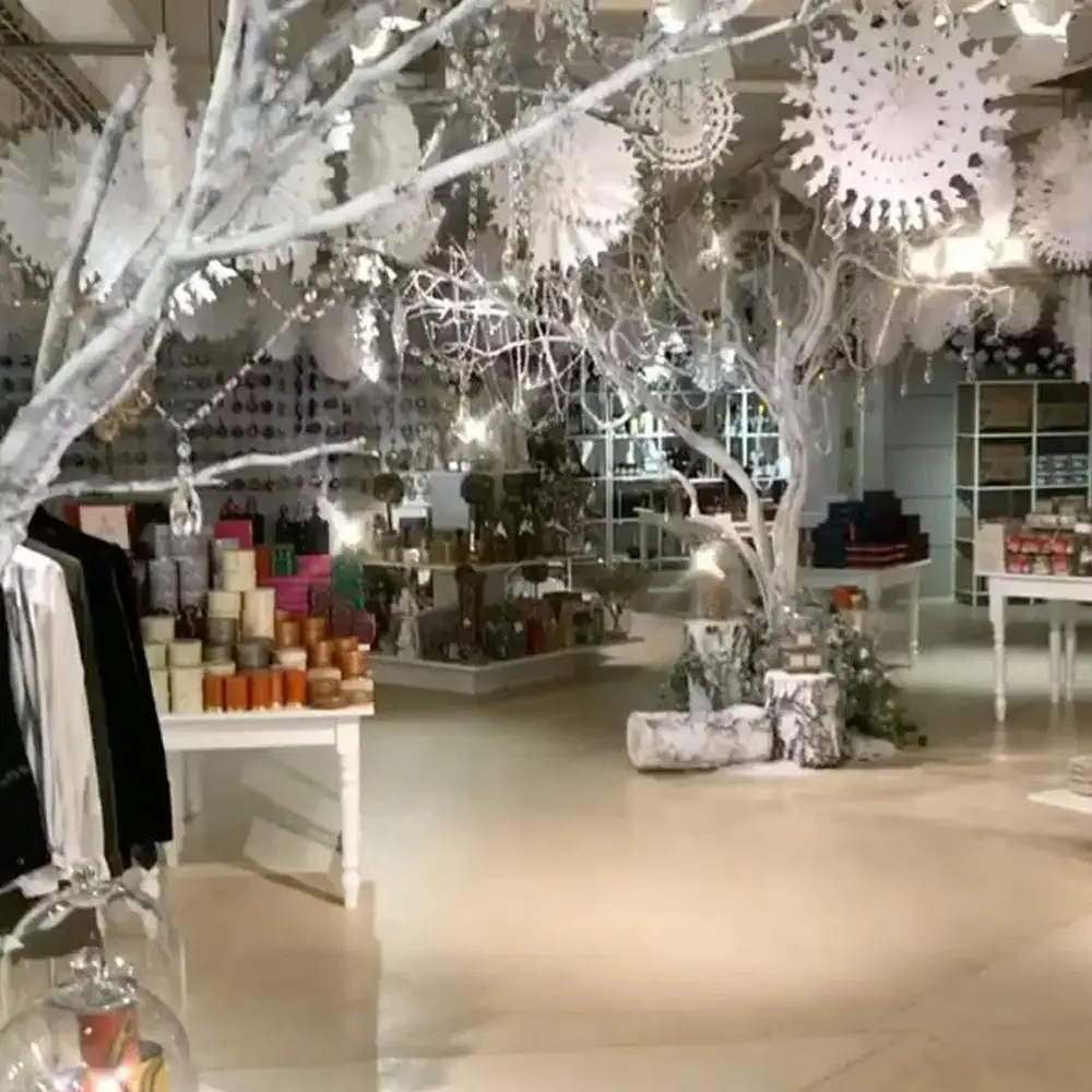 Свадебное украшение белая салфетка снежинка веер на новый год Рождество