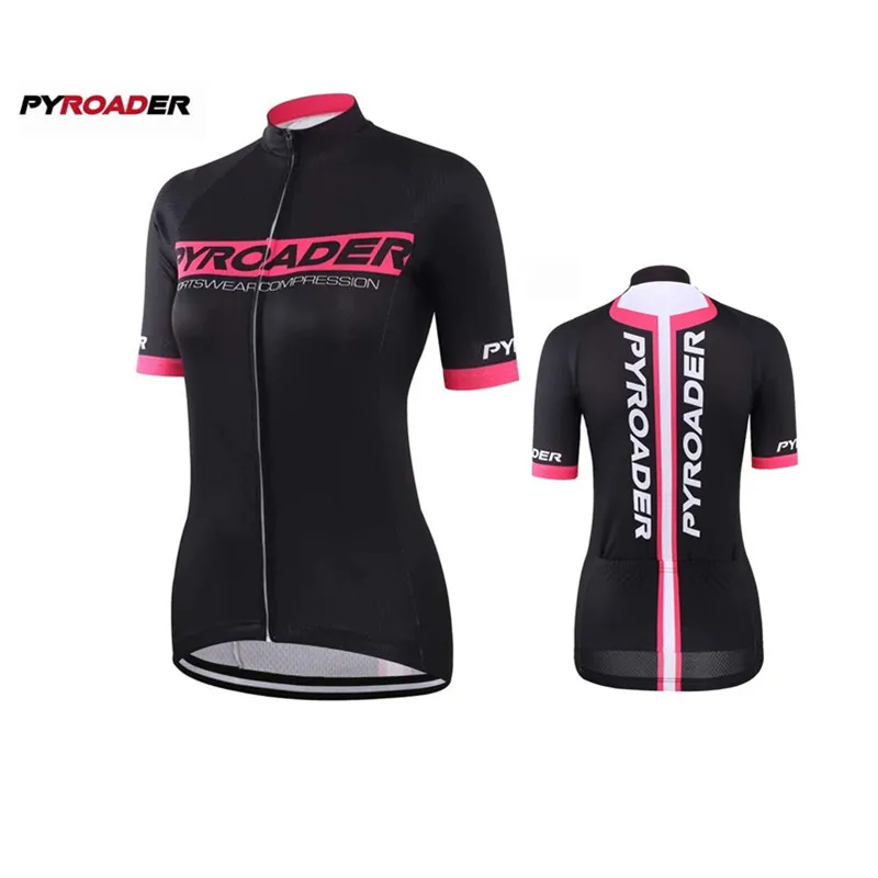 

PYROADER® Women's Cycling Jersey High Quality Short Sleeve Shirt Breathable Quick drying MTB Bike Tops US Size S-XL Ciclismo