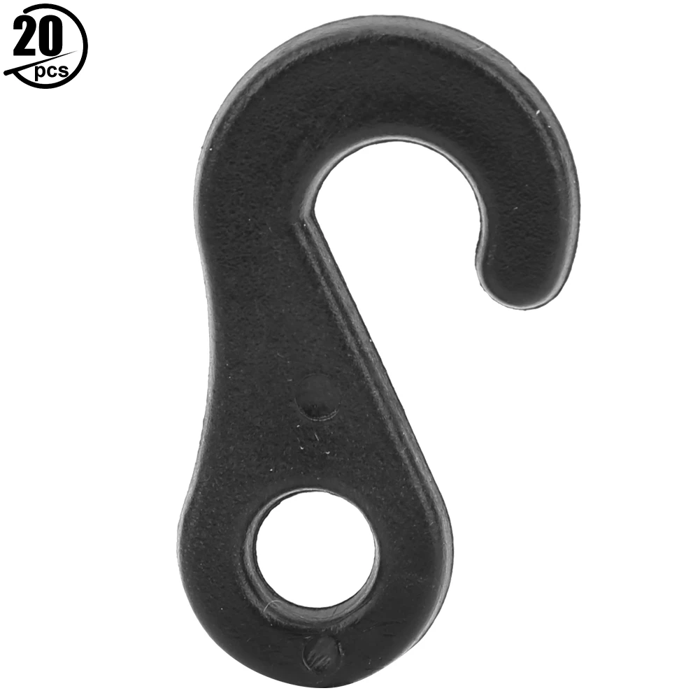 

20Pcs Portable Quality PVC S-Shape Hook Accessory For Tent Usage High Temperature Resistance Camping Tent Accessories