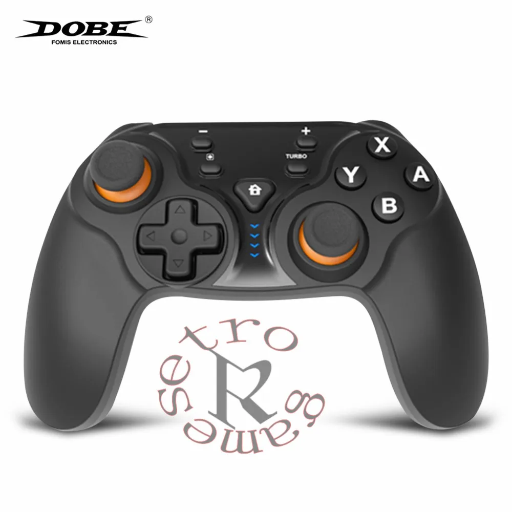 Черный DOBE TY-1793 игровой bluetooth-контроллер Беспроводной геймпад Турбокомпрессор 《 переключатель/Android телефон/ТВ коробка/ПК 3-в-1 геймпад - Цвет: Черный