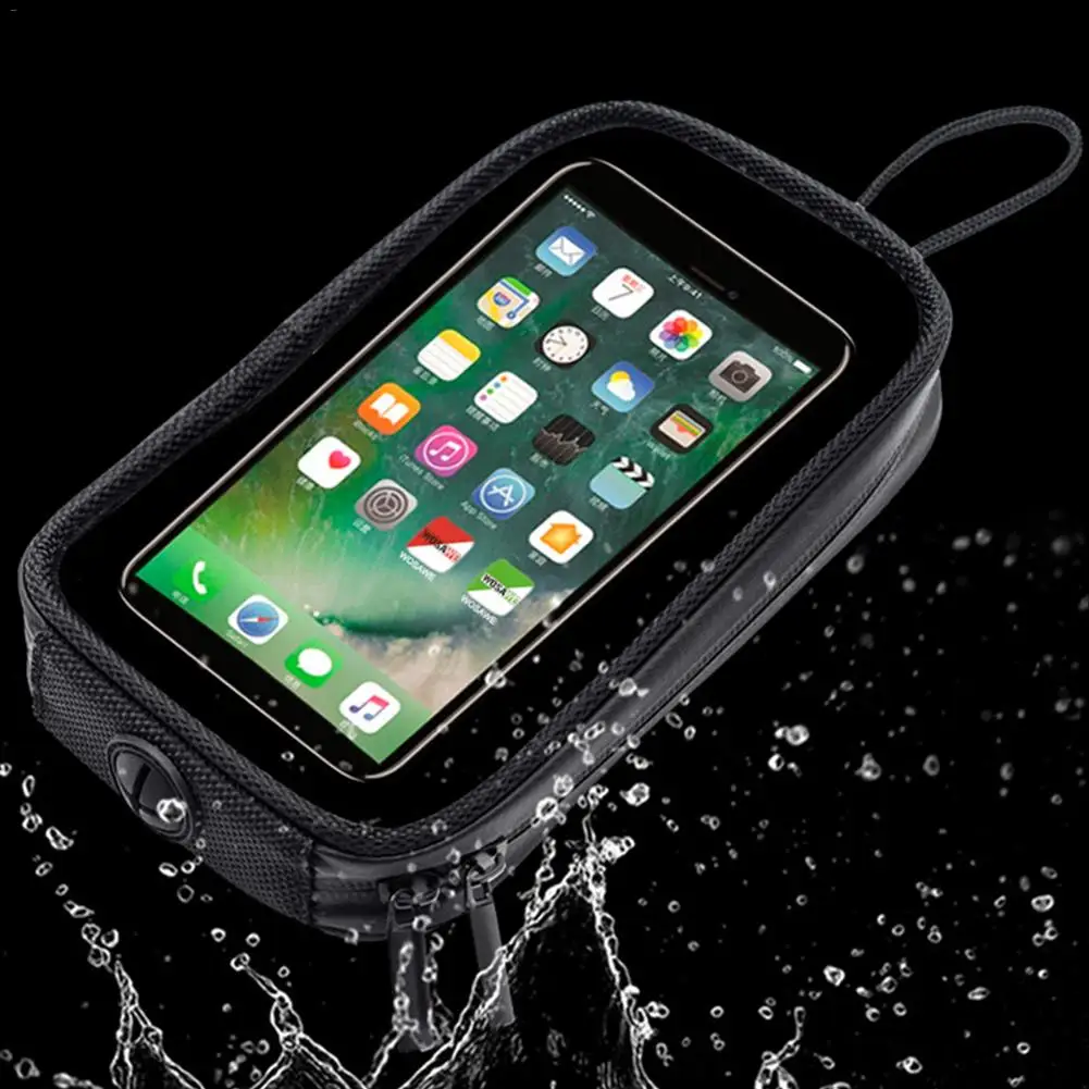 universal motorcycle fuel tank bag with magnetic waterproof moto fuel tank for mobile phone holder case transparent touch screen free global shipping