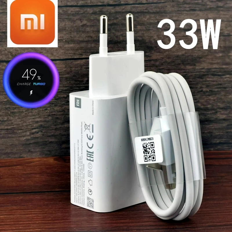 Быстрое зарядное устройство Xiaomi 33 Вт с турбозарядным устройством EU QC 4 0 адаптер 3A