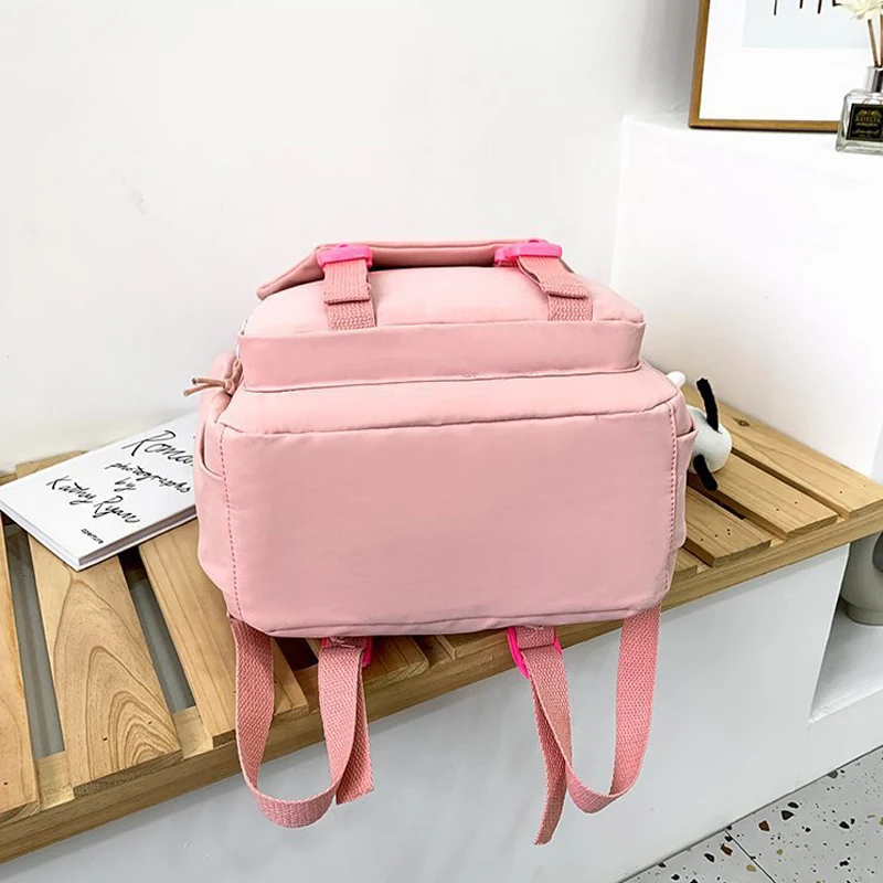 

2021 New Fashion Women Bag Female Kawaii Cute Waterproof Travel Big Backpack for Girls Rucksack Black Bookbag Schoolbag Mochila