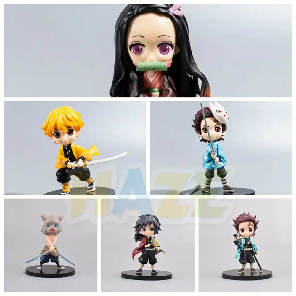 Demon Slayer Tomioka Giyuu Hashibira Inosuke 14 см Фигурка Статуя Модель игрушки подарок без