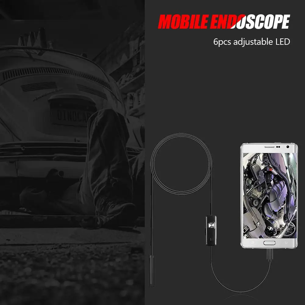 Эндоскоп светодиодный электронный стереоэндоскоп с мягким проводом и микро