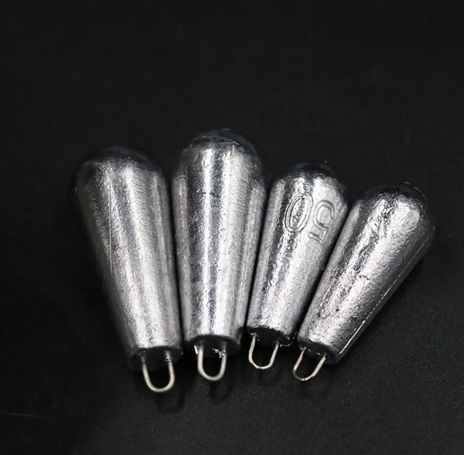 Свинцовые грузила 10-80 г свинцовые в виде капель воды овальные разрезы оливковые