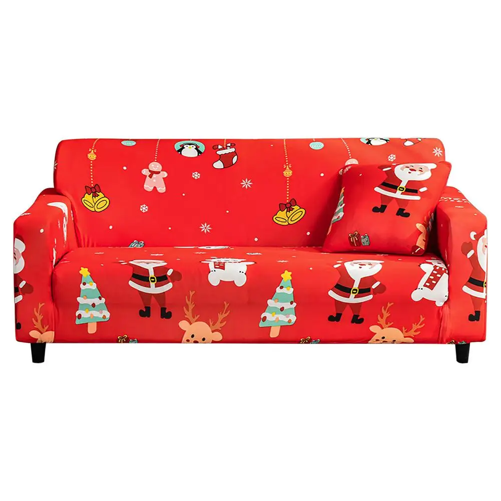

Christmas Couch Protector Elastic Tightly Wrapped Sofa Throws Comfortable Furniture Protector For Sofa Slipcover Cushion Couch