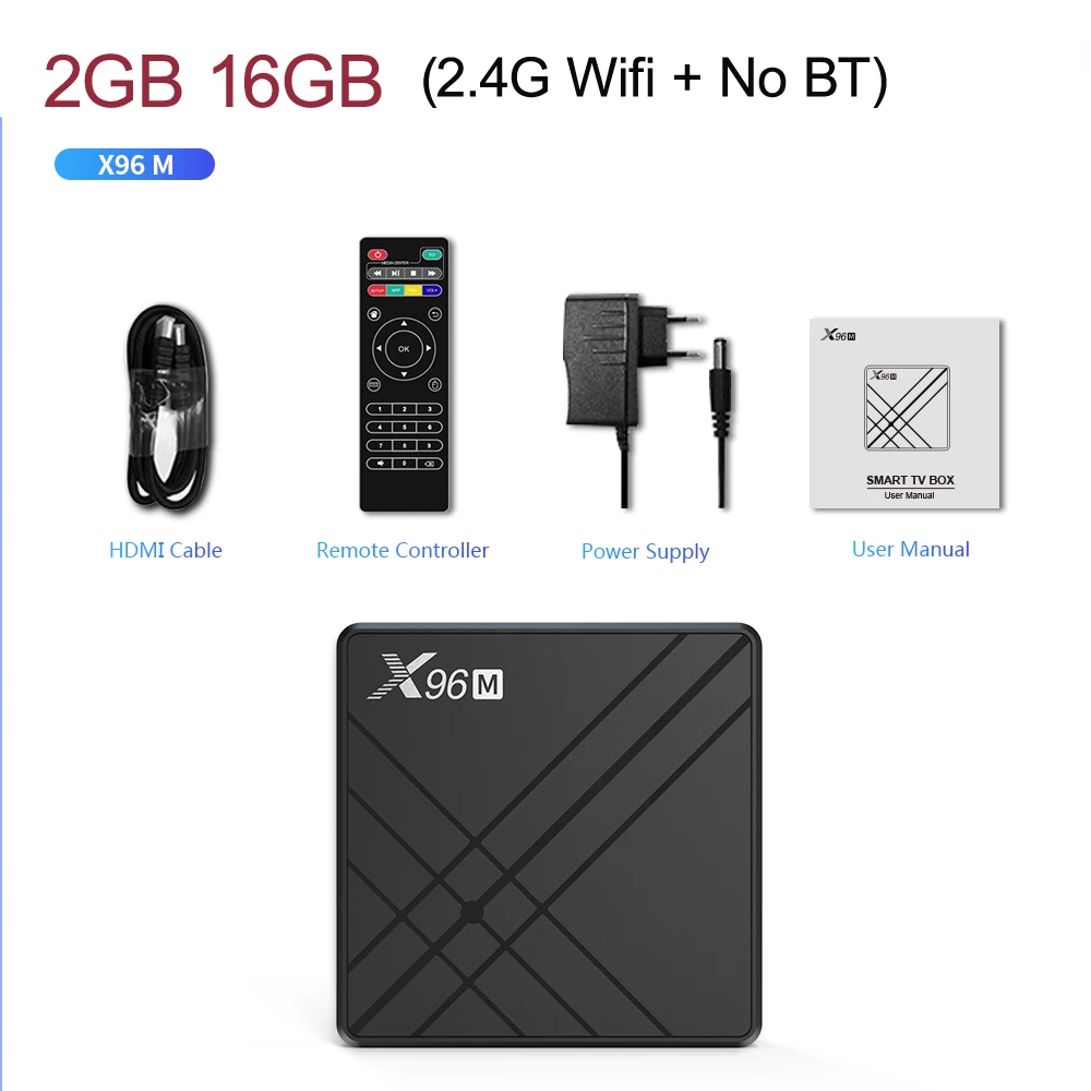 2G16G X96 M X96 Smart Android 9,0 tv BOX 4 Гб 64 ГБ 32 ГБ Allwiner H603 четырехъядерный 2,4G& 5G Wifi BT 6K HDR Youtube Netflix Отт видео плеер - Цвет: 2G16G