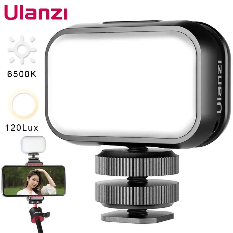 

Ulanzi VL28 6500K Ultra Mini Rechargable LED Video Light Adjustable Vlog Light For Youtube Selfie Live Type-C Charging Light