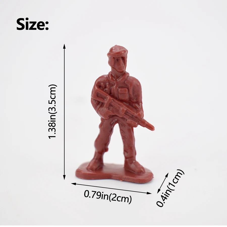 100 шт./упак. военные Пластик фигурку Игрушечные солдатики армии игровые фигурки