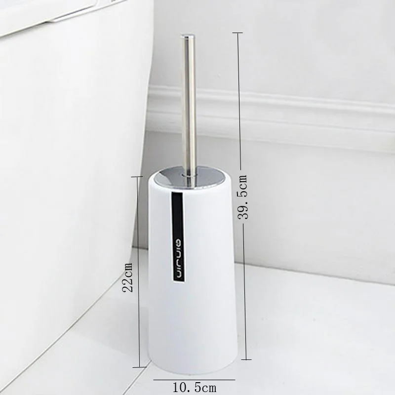 

Stainless Steel Long Handle With Base Toilet Brush Set Round Durable Toilet Brush Holders Bathroom Accessories Set Cleaning Tool