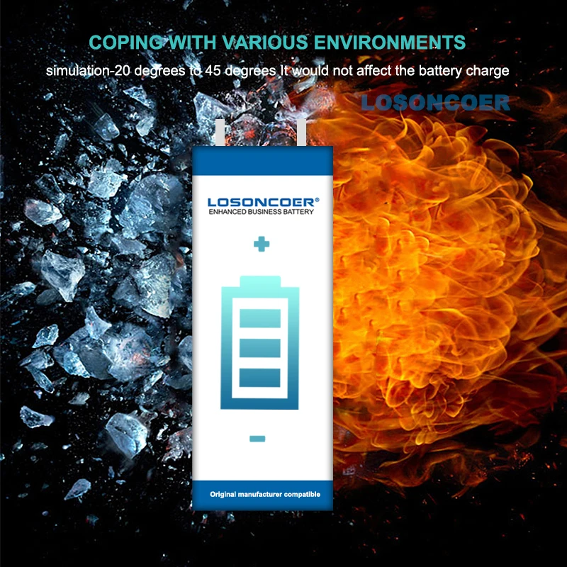 Аккумулятор LOSONCOER 2350 мАч для смартфонов Sonim XP5560 XP3300 XP1300 XP3.2 QUEST PRO XP5300 | Мобильные