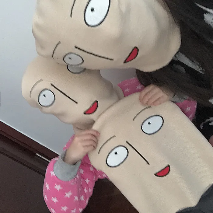 Новинка, забавная вязаная шапка winte harajuku с рисунком Аниме one punch man Bald Saitama, женская шапка, мужская шапка, быстрая