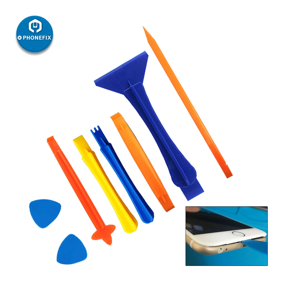 Набор инструментов для вскрытия телефона сделай сам комплект 8 в 1 разборки