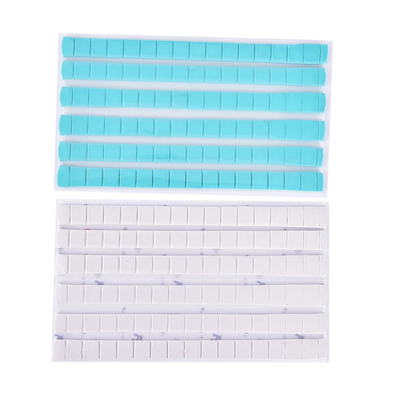 96 наконечников/упаковка клейкая лента для маникюра светло голубой розовый белый