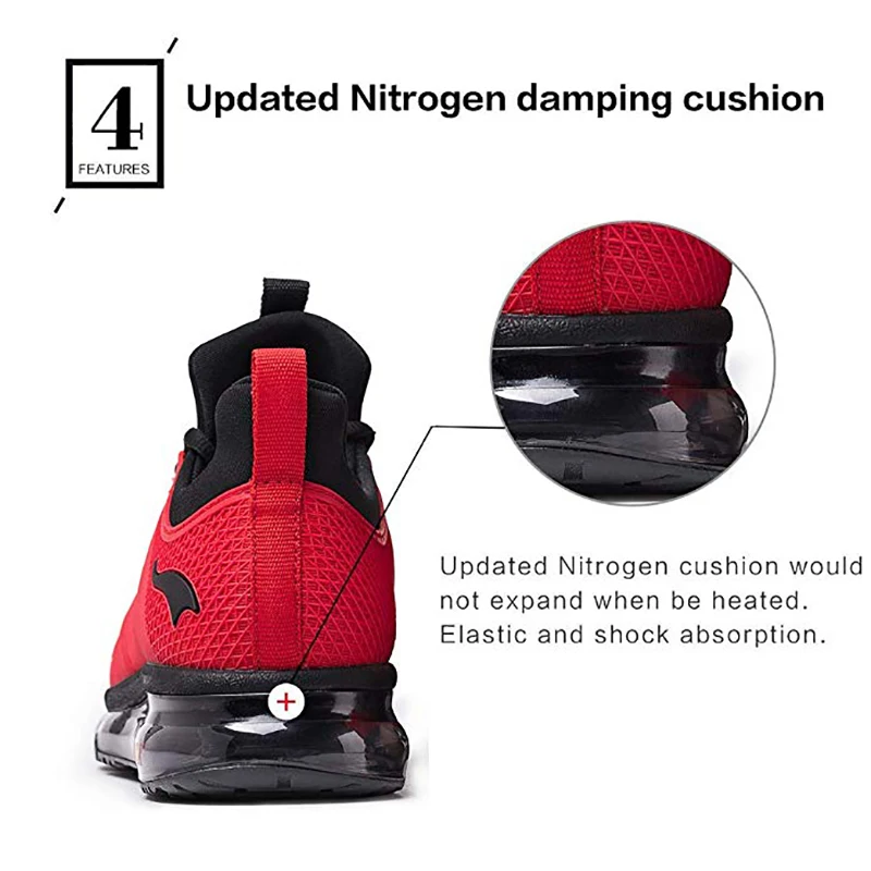 ONEMIX/мужские кроссовки для бега с высоким верхом сетчатые на воздушной подушке