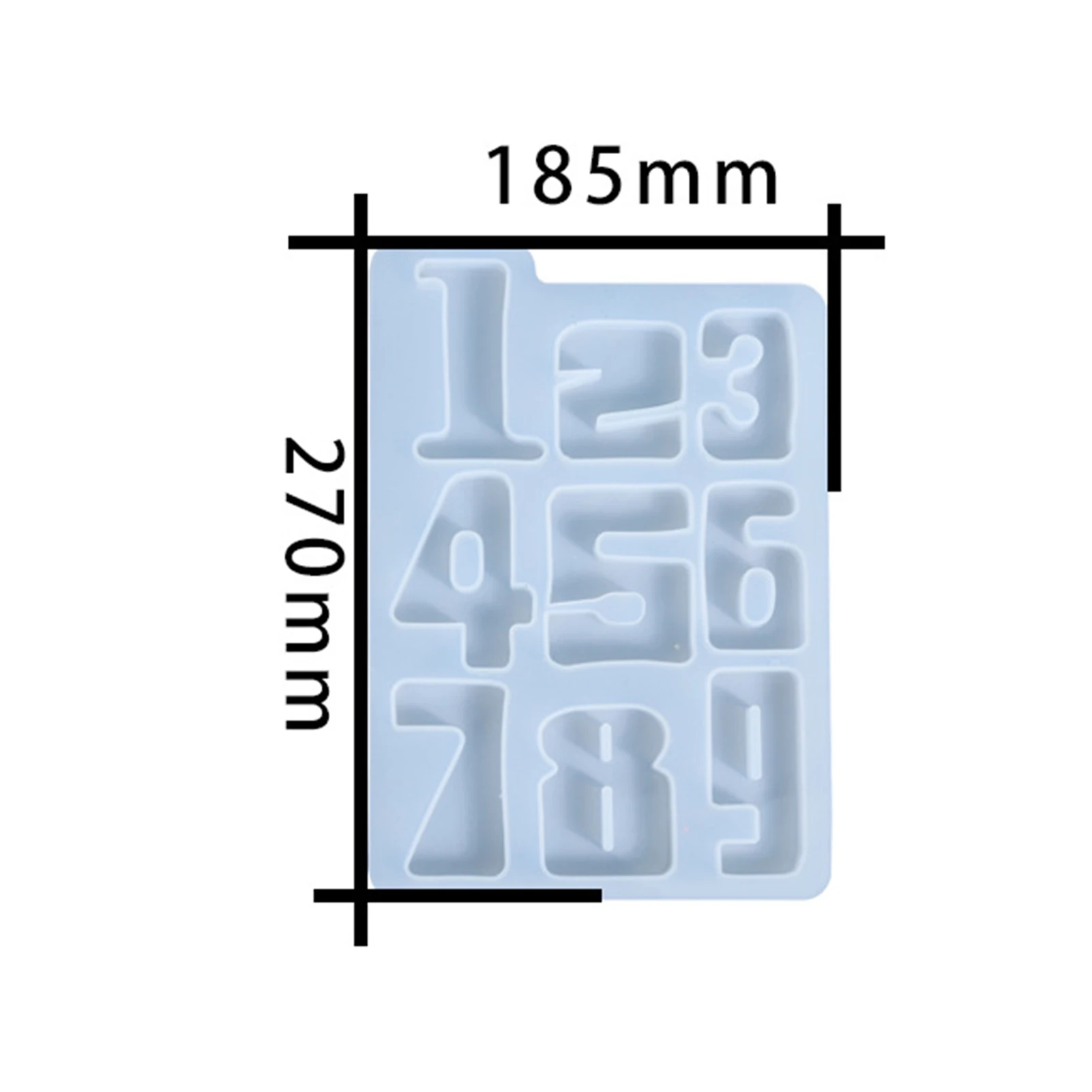 

3D Epoxy Mold Handmade Number Puzzle Silicone Mould General DIY Glue Drop Mold Digital Puzzle Silica Gel Mold Manual Mirror Mold