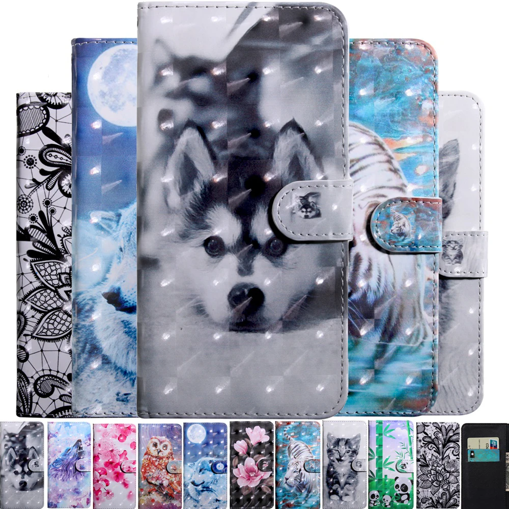 Кожаный чехол книжка для Huawei Nova 3 3i P Smart Z Y3 Y5 Y6 2017 Y7 2018 2019 Y5P Y6P Y8P|Чехлы-портмоне| |