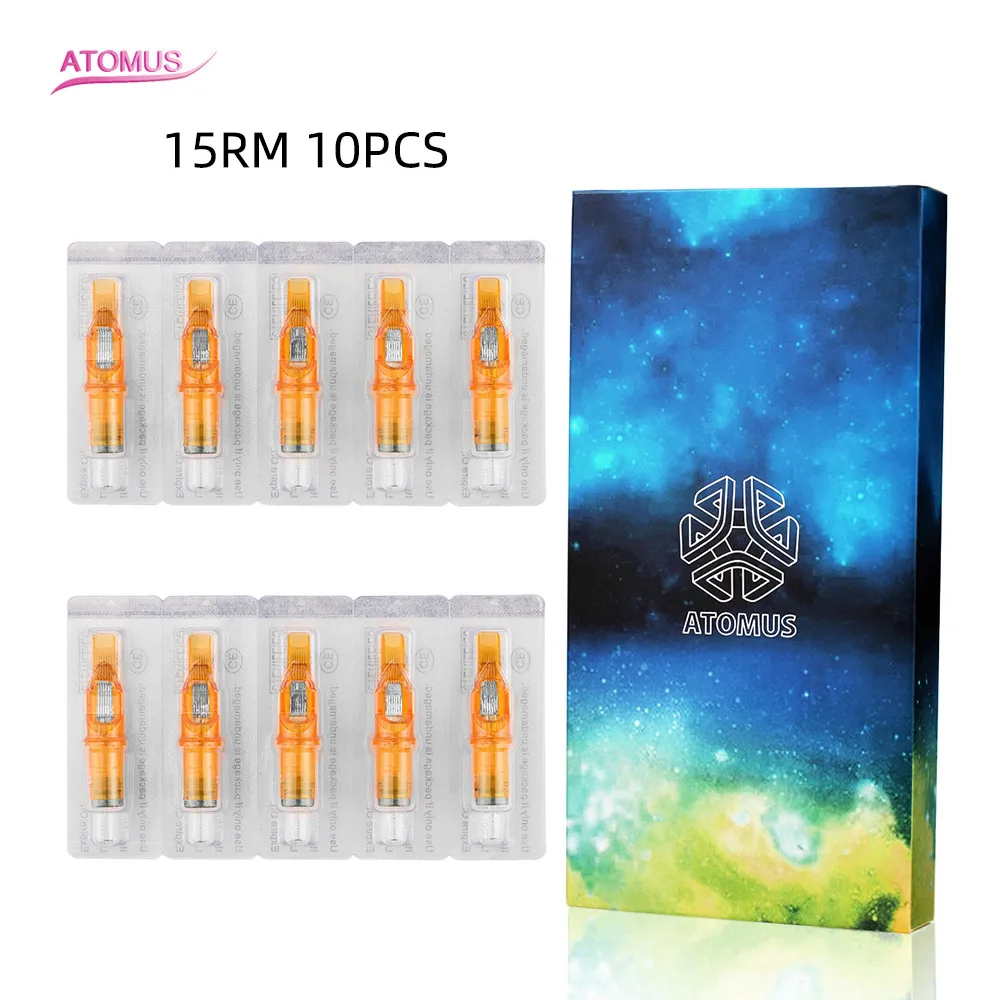 10pcs 1RL 3RL 5RL 7RL 9RL 11RL 5/7/9/11/13/15RM/RS 0.35MM Disposable Tattoo Cartridge Needles for Eyebrow Machine Pen |