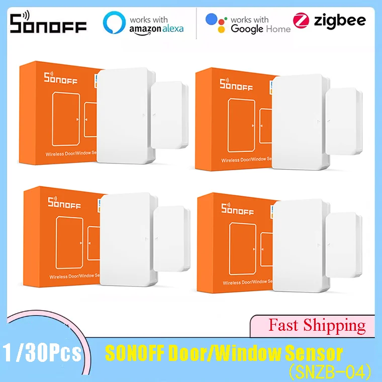 

Wholesale SONOFF Door/Window Sensor SNZB-04 With On/ Off Alert Notification Via eWeLink APP For Smart Home Alexa Google Home