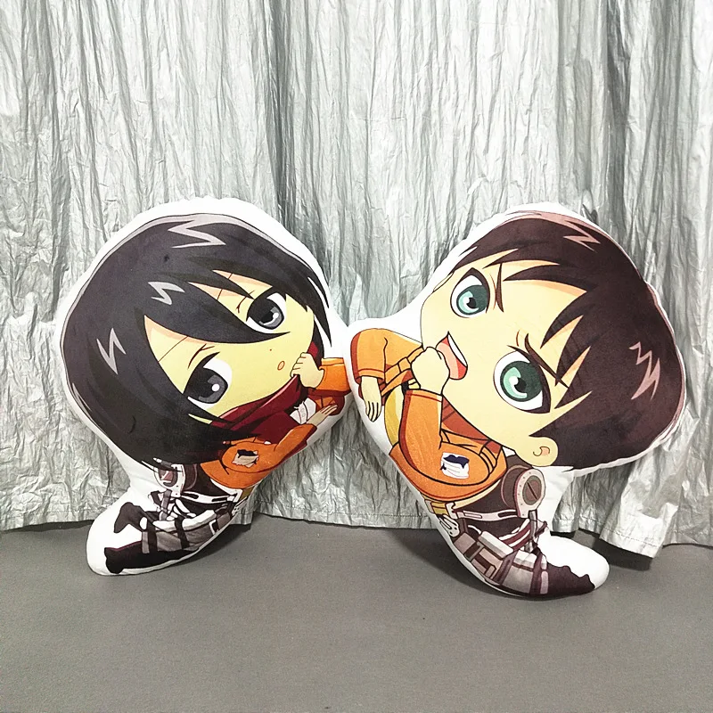 Аниме атака на Титанов версия Q плюшевая подушка диван Эрен/Микаса/Леви Манга