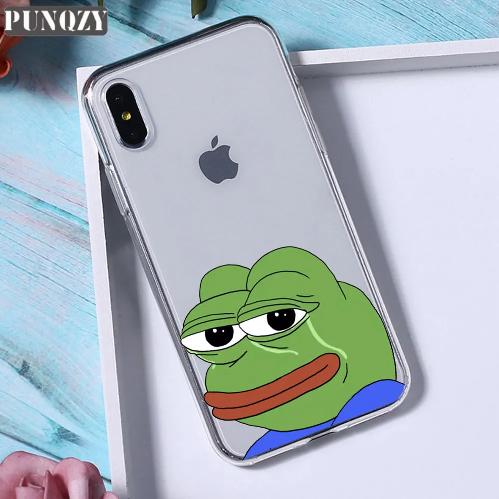 TPU A378 Забавный чехол для телефона Pepe The Frog Happy Cry fees Good Man для iPhone 11 pro max 6 6S 8 7 Plus 5 5S X XR XS MAX силиконовый чехол из ТПУ - Цвет: TPU A378