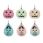 Хэллоуин серьги в виде тыквы деревянный под давлением Скрапбукинг C2994 Трафаретный вырубной штамп несколько размеров совместим с большинством вырубных станков
