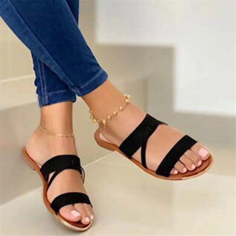 

Flat large size women's slippers summer new flip-flops women sandals fashion casual platform womens shoes slides beach shoes