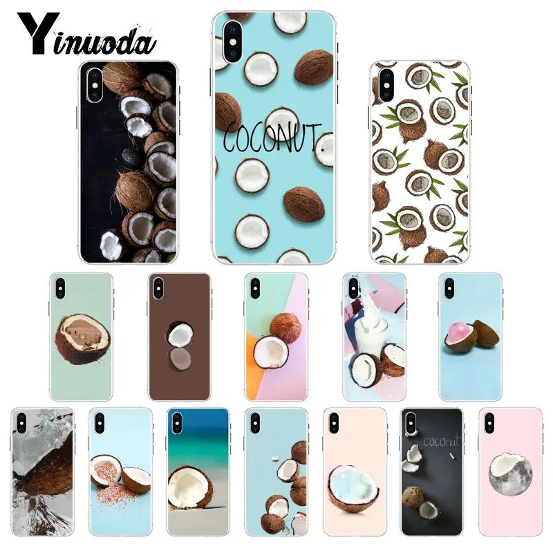 Yinuoda летний крутой кокосовый Новый чехол для телефона Fundas iPhone 8 7 6 6S X XS MAX 5 5S SE XR 11 Pro