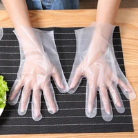 100pcs disposable gloves removable food plastic catering beauty salon transparent thickened gloves cpe gloves for food contact