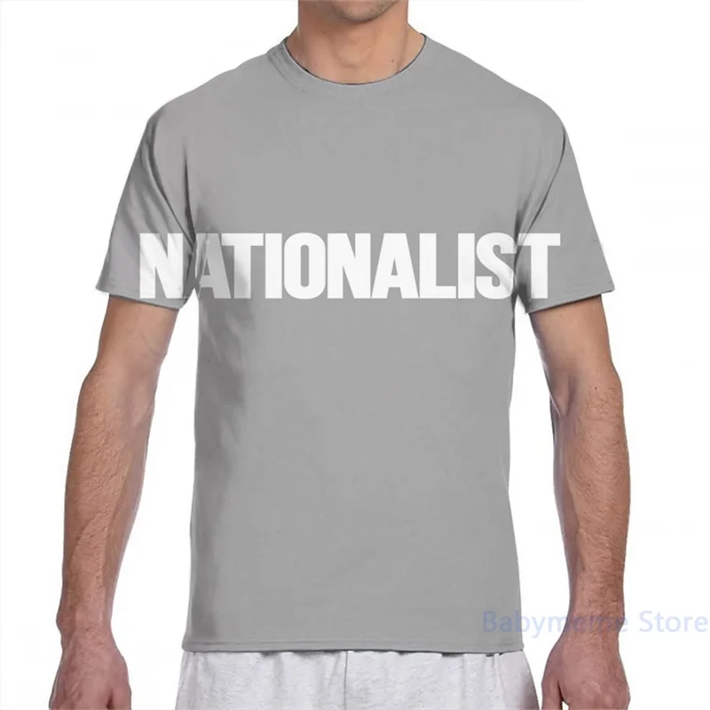 Футболка националистическая Мужская/женская с принтом модная рубашка коротким