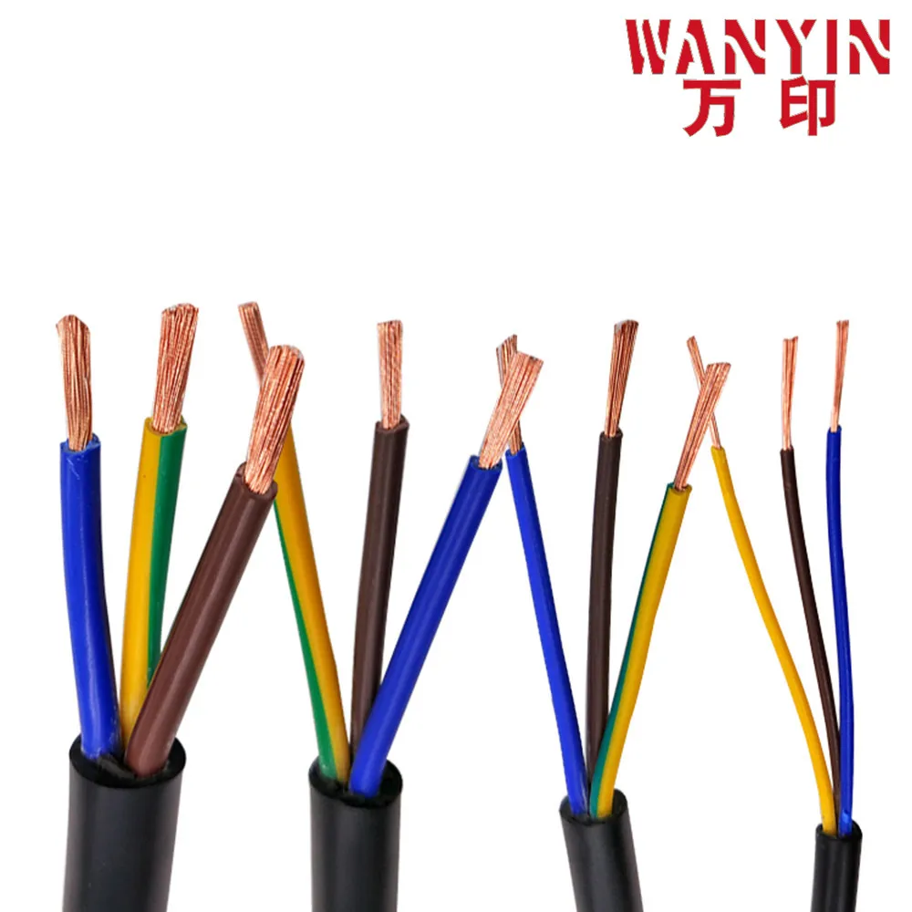 Многожильный кабель из ПВХ черный 15AWG 1 5 мм RVV 2/3/4/5/6/7/8/10/12/14/16/20/24 сердечник