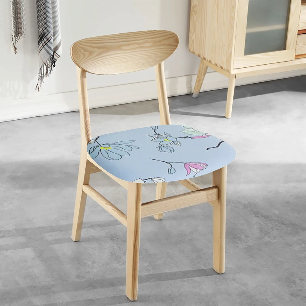 Напечатанный Чехол для кухонного стула жаккардовые Защитные чехлы сидений