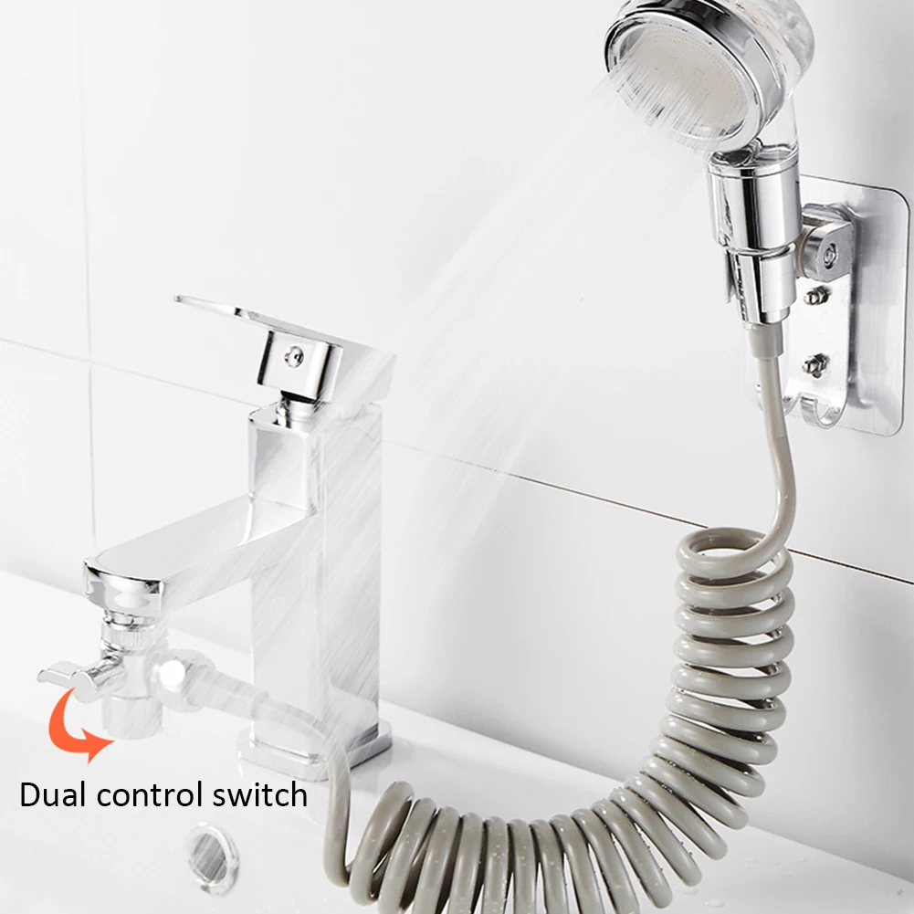 

Faucet External Shower Portable Tub Sink Faucet Attachment Washing Sprinkler Head Kit Pet Shower Spray Hose Bath Head Tap Set