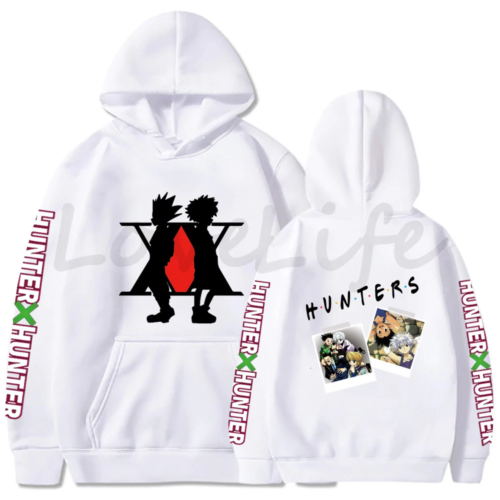 Толстовки с капюшоном HUNTER X Осенний пуловер мультяшным принтом Hunter топы для