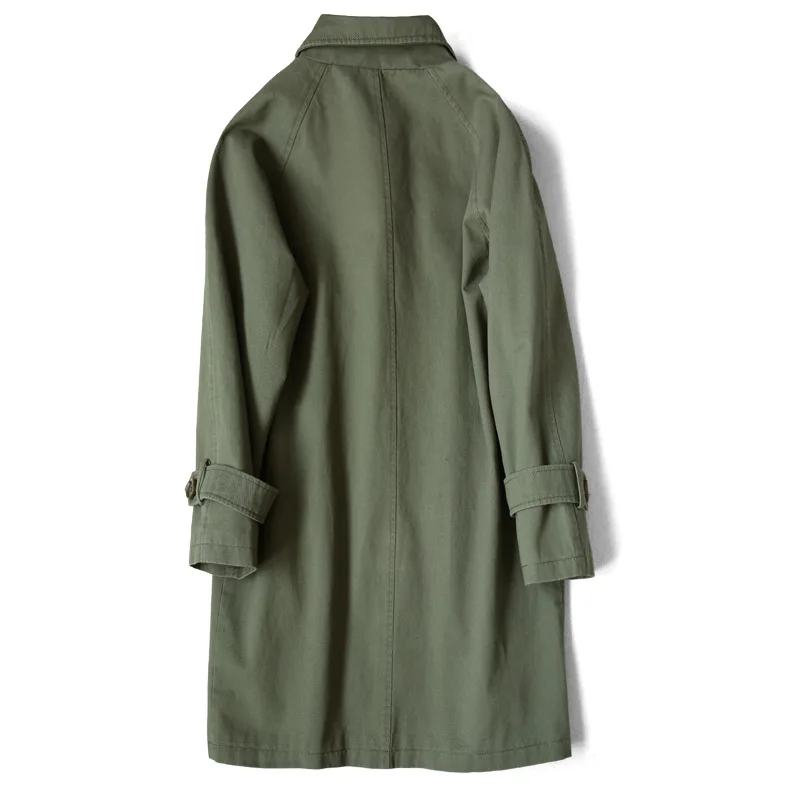 Элегантный тренчкот хлопковое пальто Женское средней длины Осень зима 2019