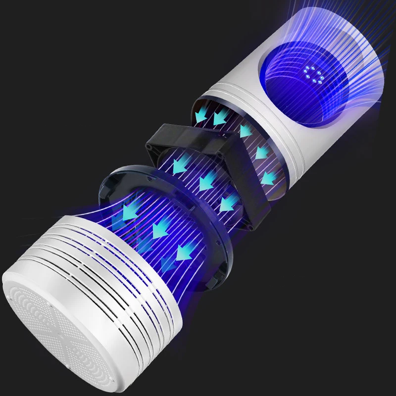 

New Electric Mosquito Killer Lamp LED Light Trap USB Charging Low Noise Killer Fly Bug Insects Killer for Home Bedroom D