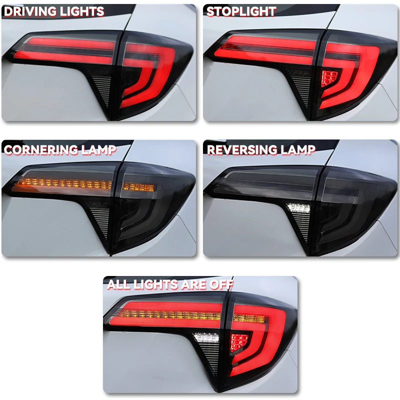 Стайлинг автомобиля задсветильник фонарь дневного света s 2014-2020 Vezel LED задний HRV