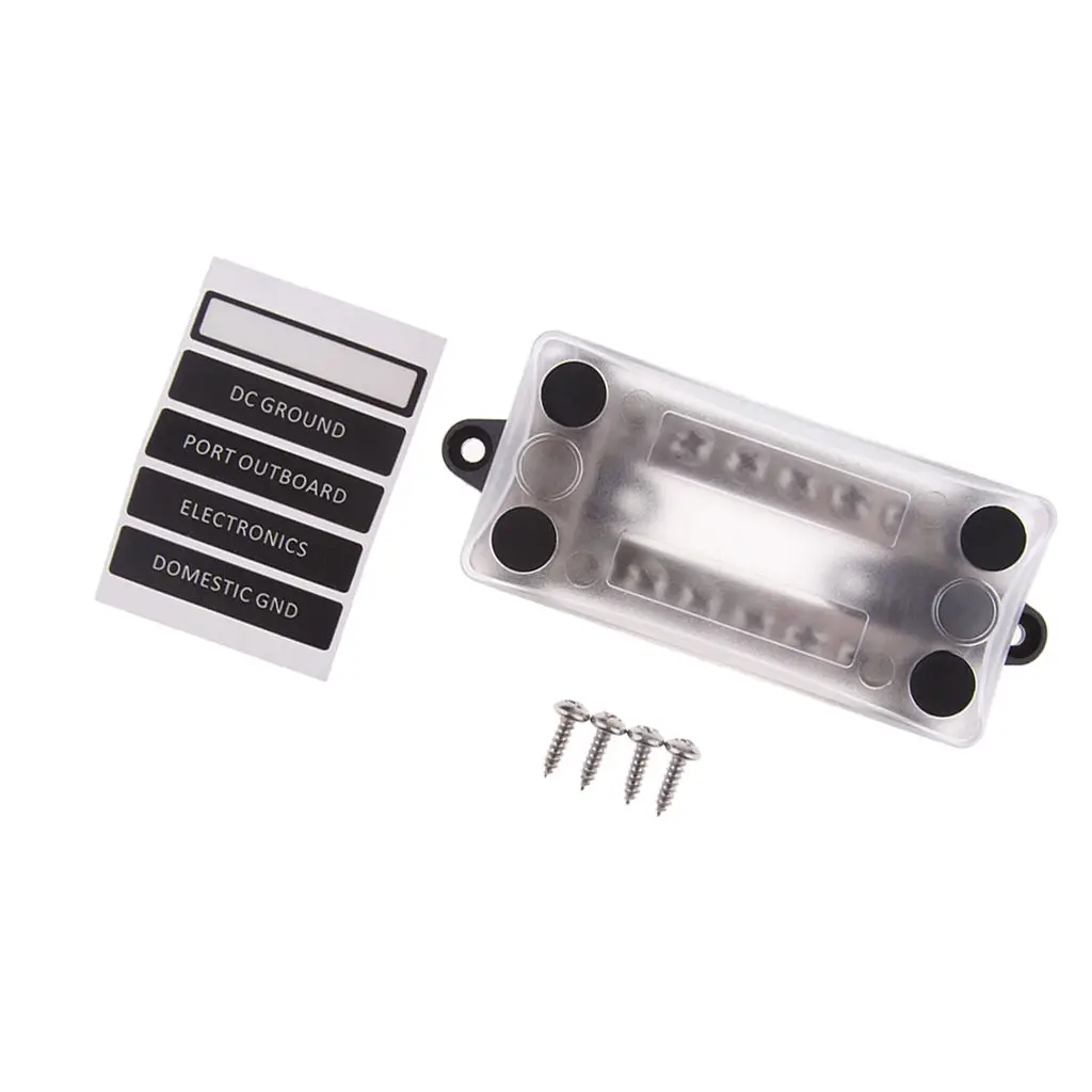 

Dual 6 Way Bus Bar 48V Electrical Terminal Junction Box Distribution Block