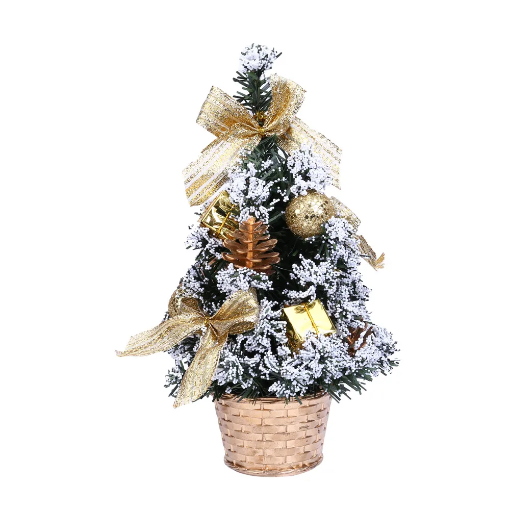 Искусственная Рождественская елка Navidad Рождественская елка мини-елка орнамент настольный стол фестиваль рождественские вечерние подарки Декор 25 см#37 - Цвет: as the photo show