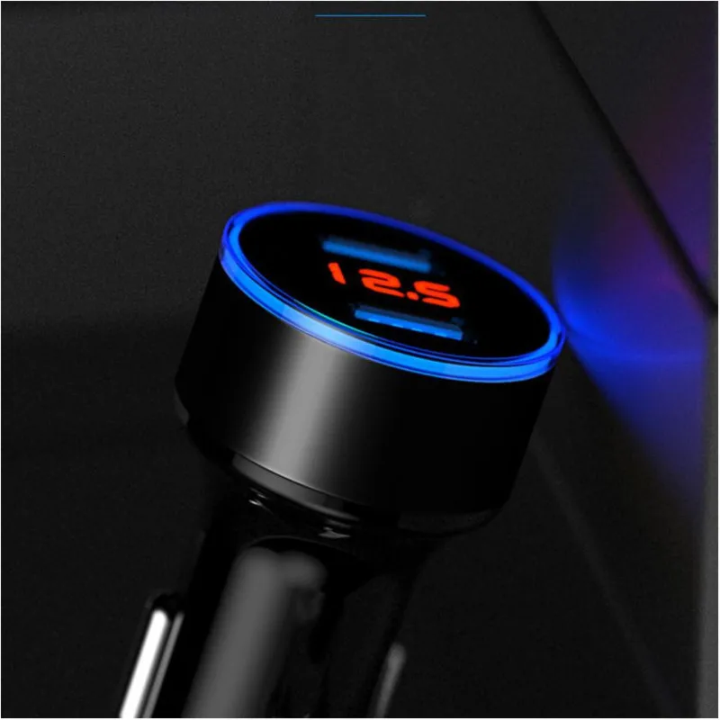 Автомобильный 3.1A двойной Порты и разъёмы USB Зарядное устройство 12 V-24 V розетка для